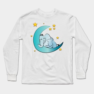 Sleepy Elephant Long Sleeve T-Shirt